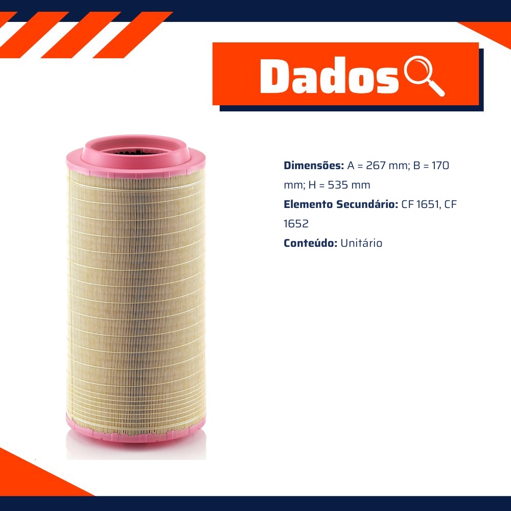 Filtro de Ar do Motor - Mann-Filter - C271340
