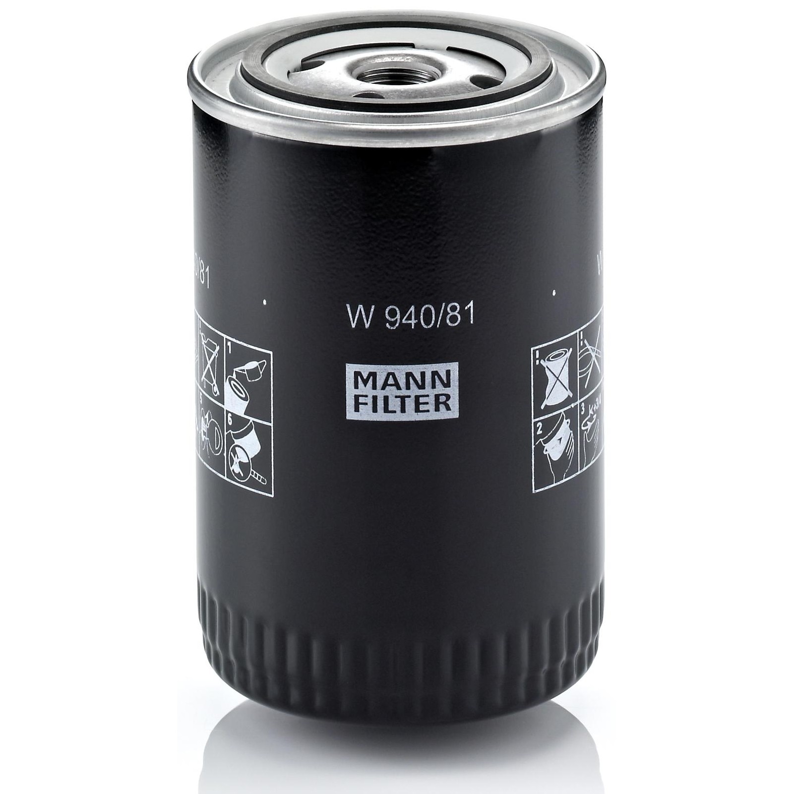 Filtro Blindado de Óleo Lubrificante para Nissan Frontier e Toyota Hilux - Mann-Filter - W940/81