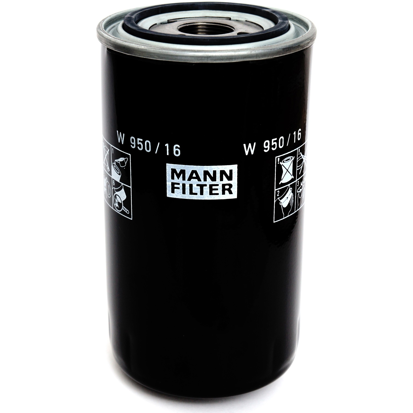 Filtro Blindado de Óleo Lubrificante - Mann-Filter - W950/16