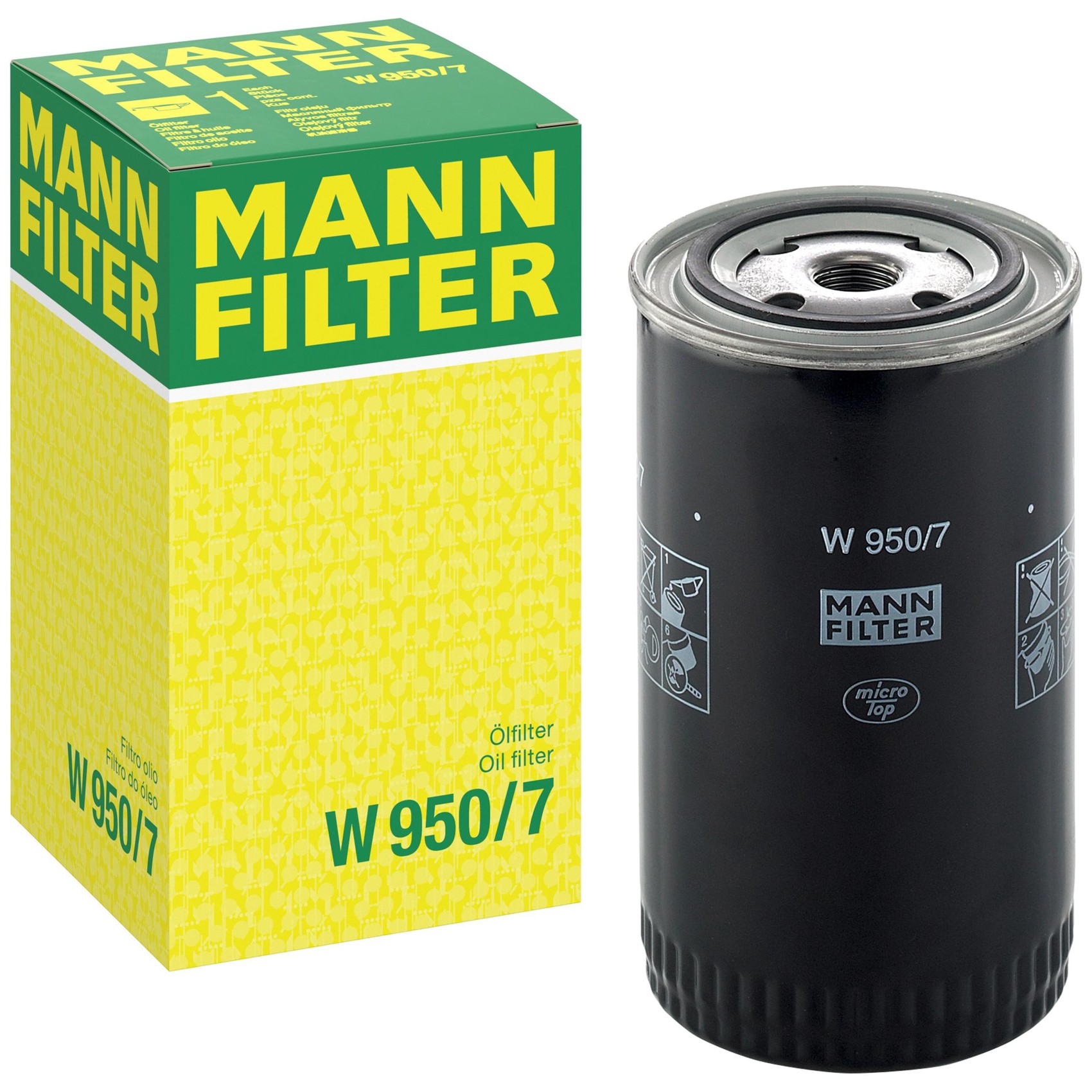 Filtro Blindado de Óleo Lubrificante para Ford F-11000 e F-600 - Mann-Filter - W950/7