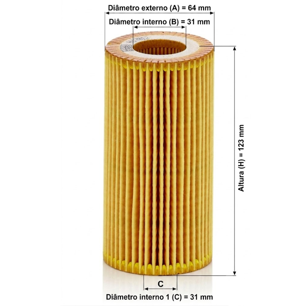 Filtro de Óleo Lubrificante para Volkswagen Amarok - Mann-Filter - HU7012z