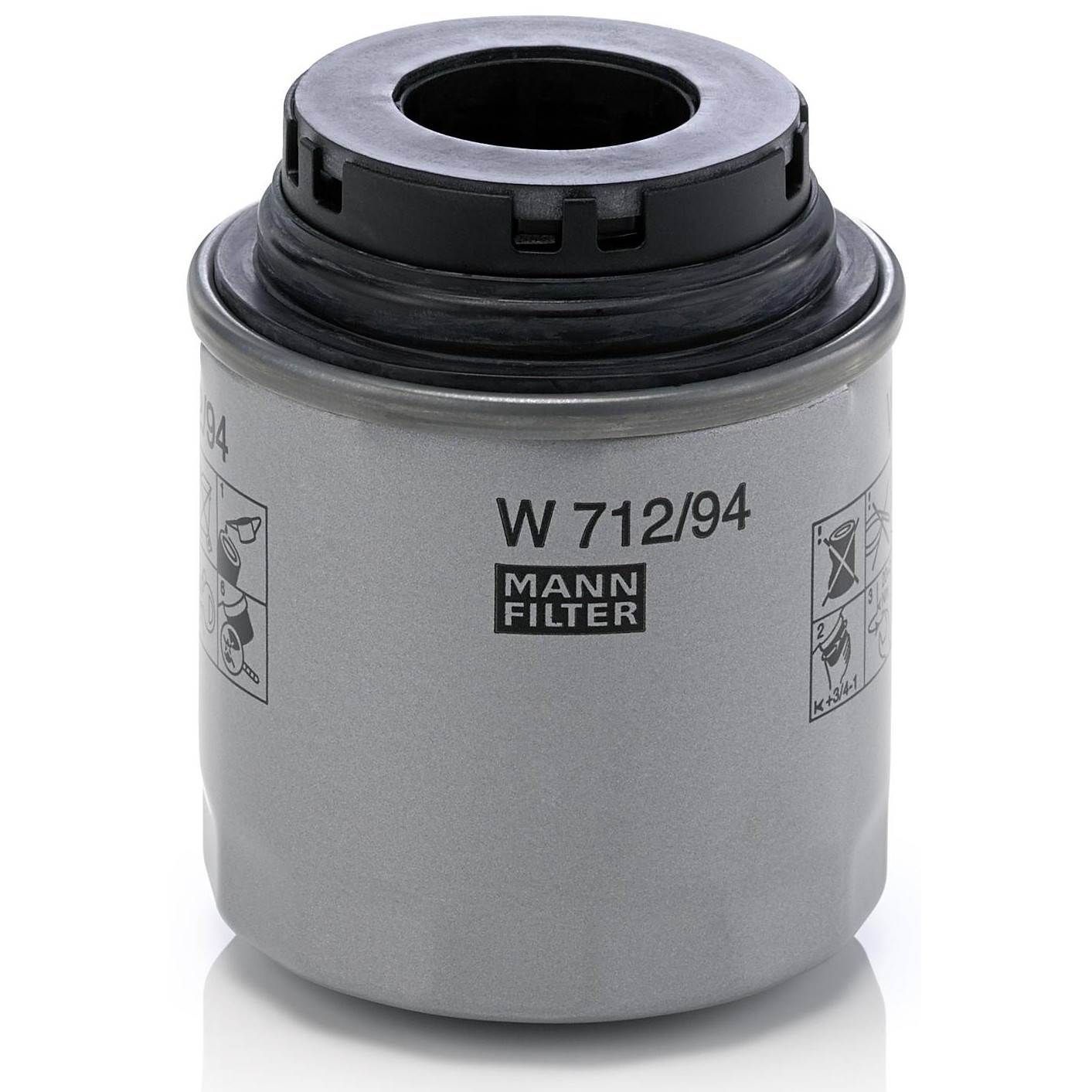 Filtro Blindado de Óleo Lubrificante para Audi A1 e Volkswagen Jetta - Mann-Filter - W712/94