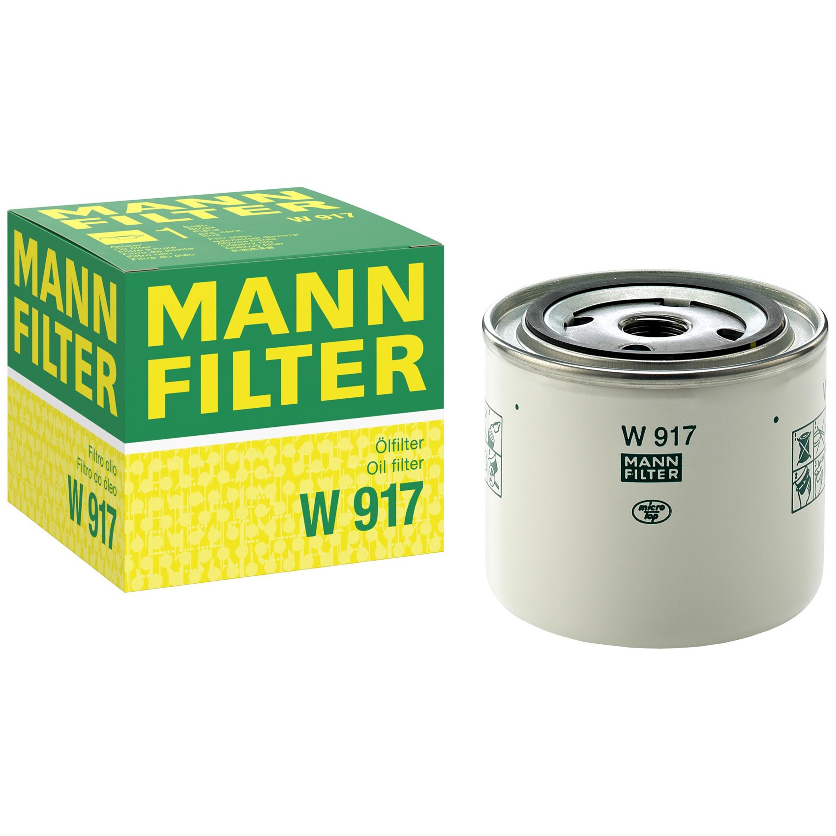 Filtro Blindado de Óleo Lubrificante - Mann-Filter - W917