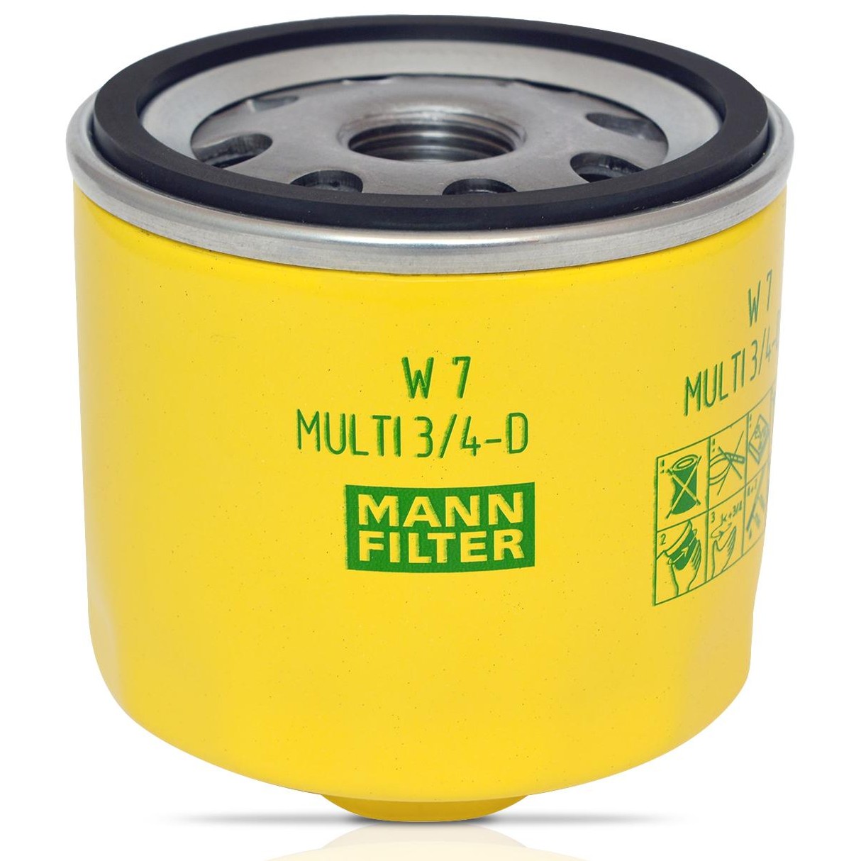 Filtro Blindado de Óleo Lubrificante - Mann-Filter - W7MULTI3/4-D