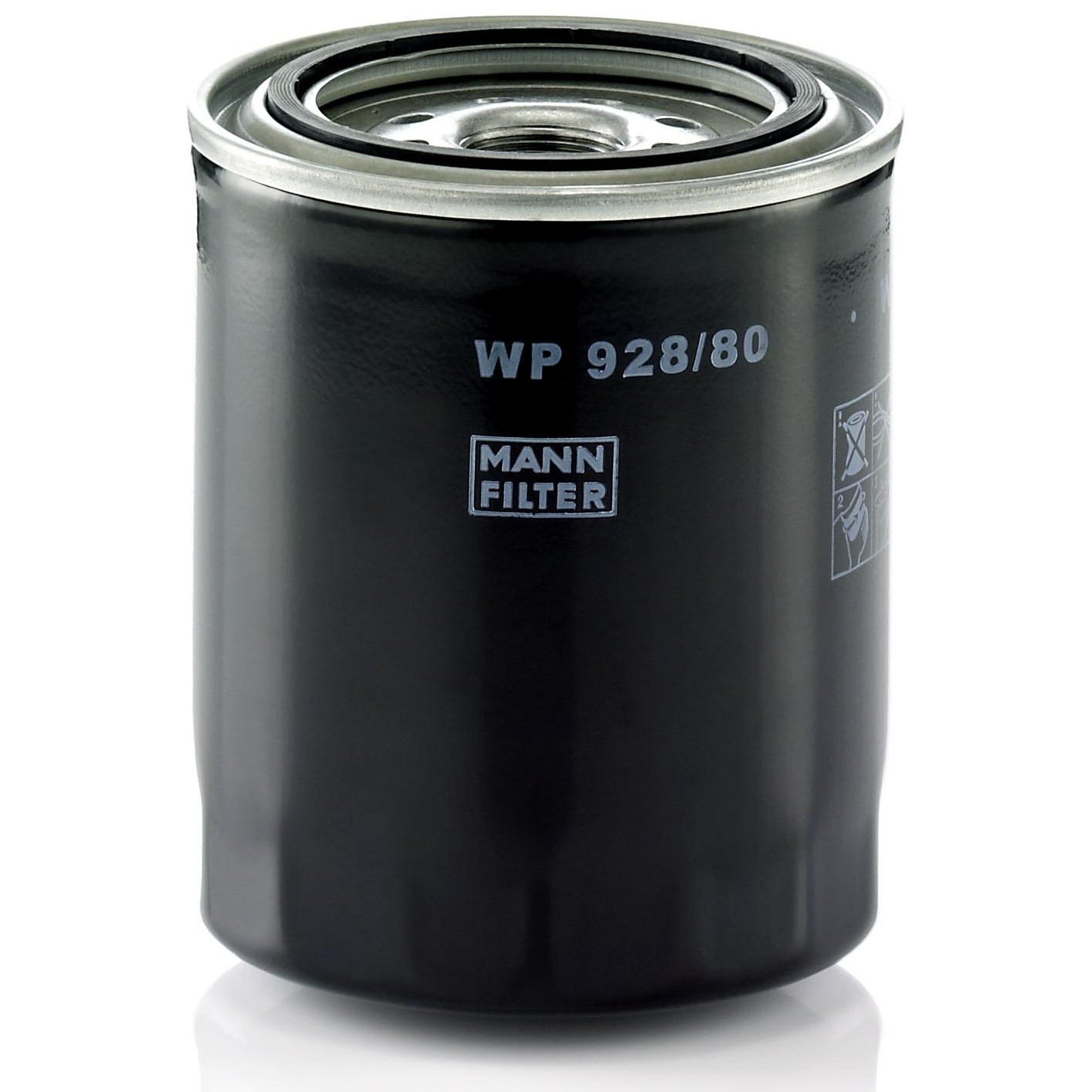 Filtro Blindado de Óleo Lubrificante para Toyota Hilux e Land Cruiser - Mann-Filter - WP928/80