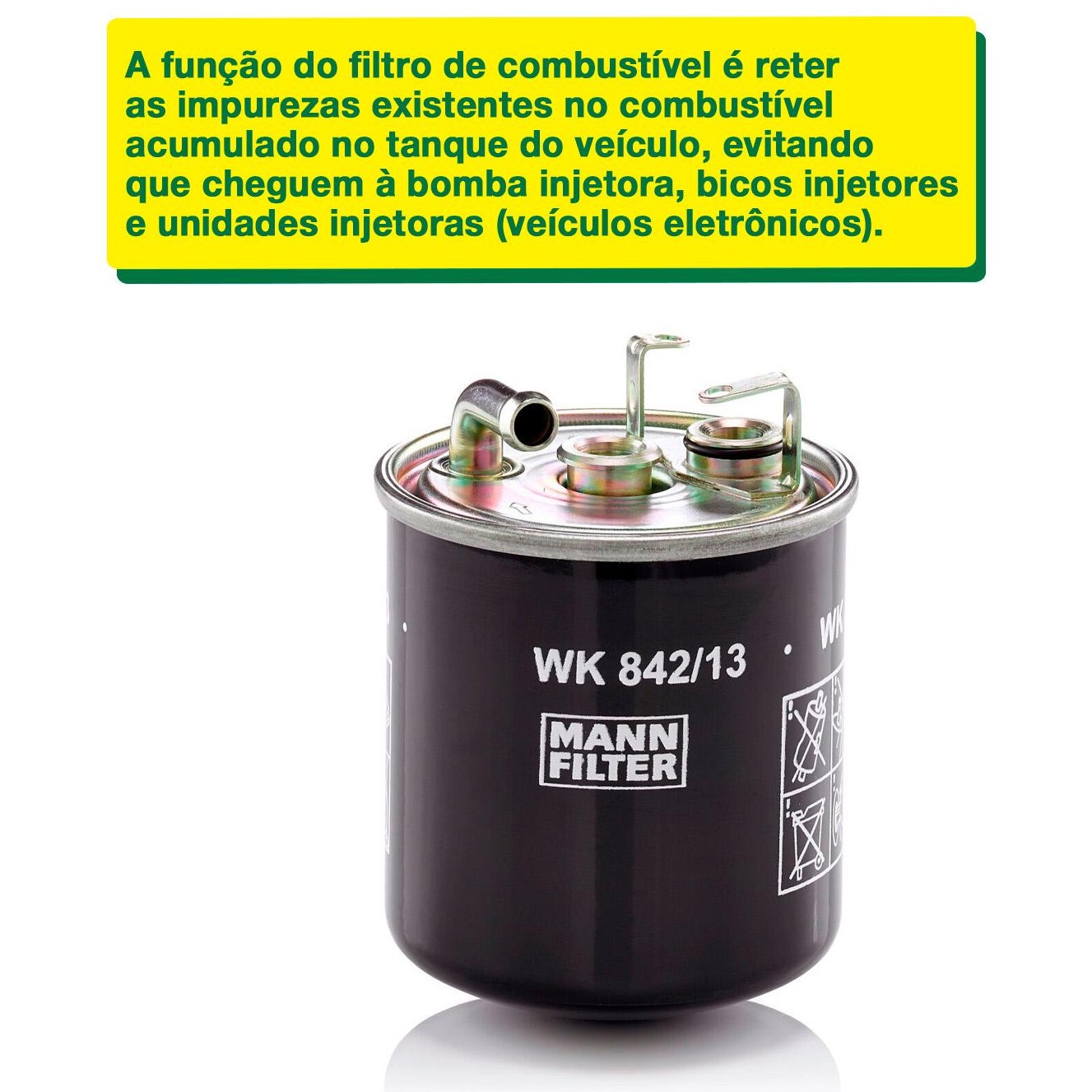 Filtro Blindado de Combustível - Mann-Filter - WK842/13
