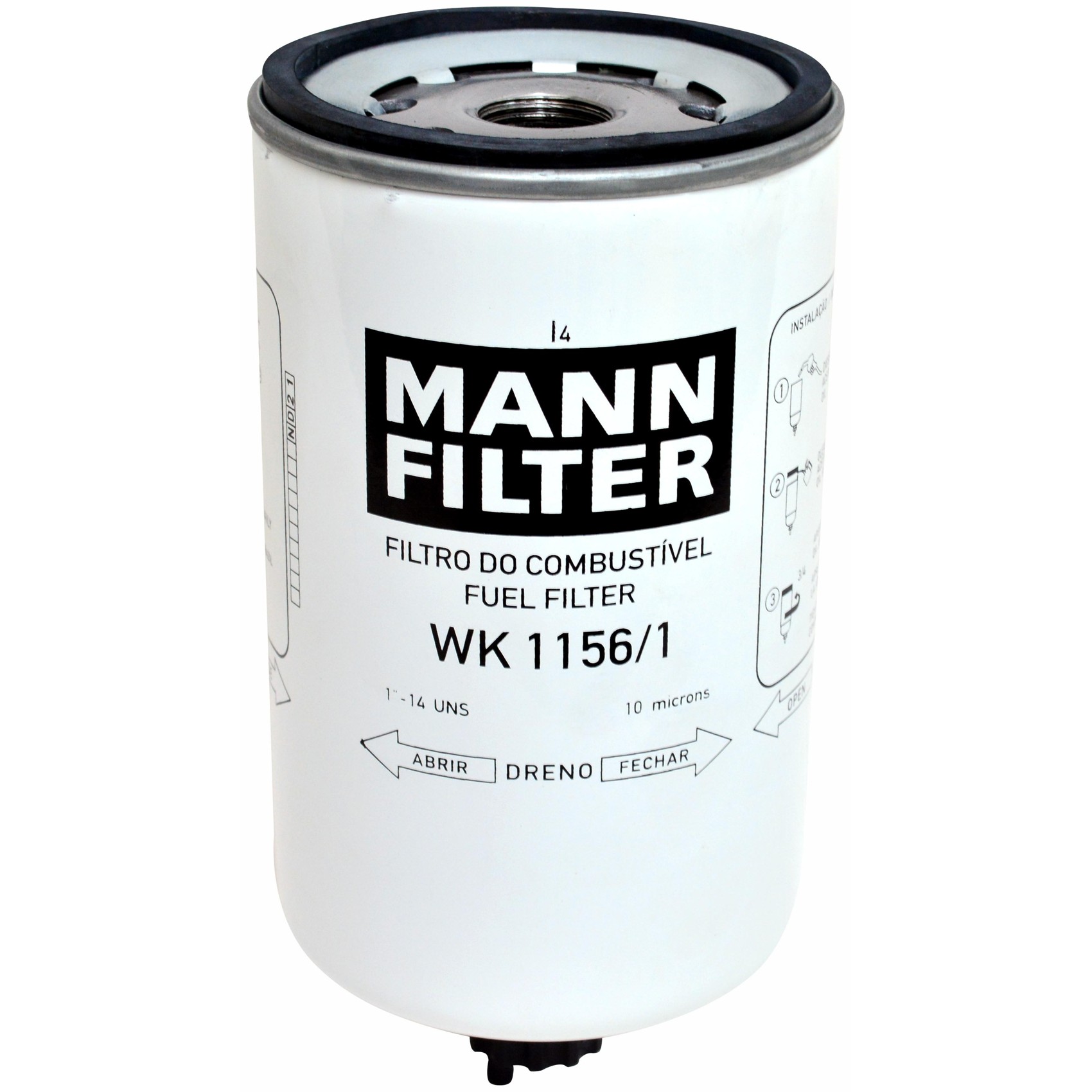 Filtro Blindado de Combustível Separador de Água - Mann-Filter - WK1156/1