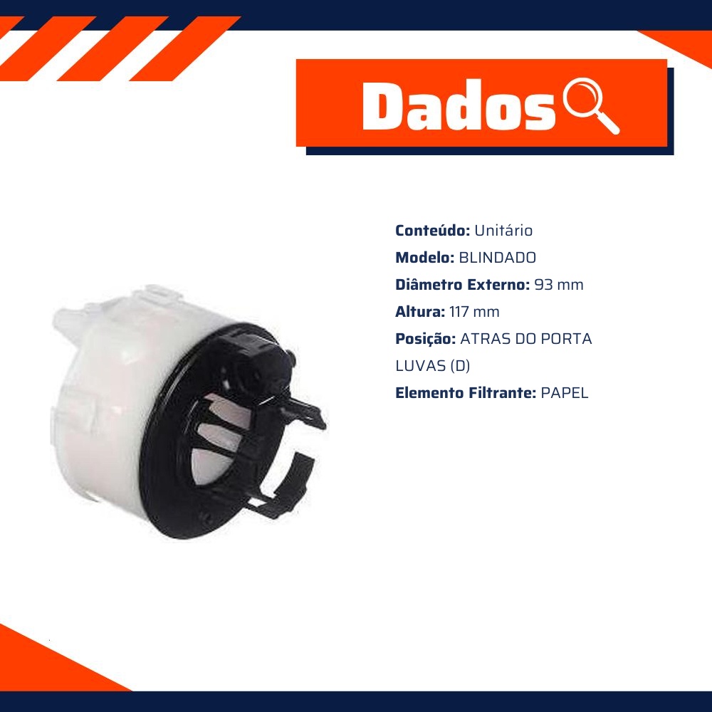 Filtro de Combustível para Hyundai Ix35 Kia Sportage - Tecfil - FBT2364