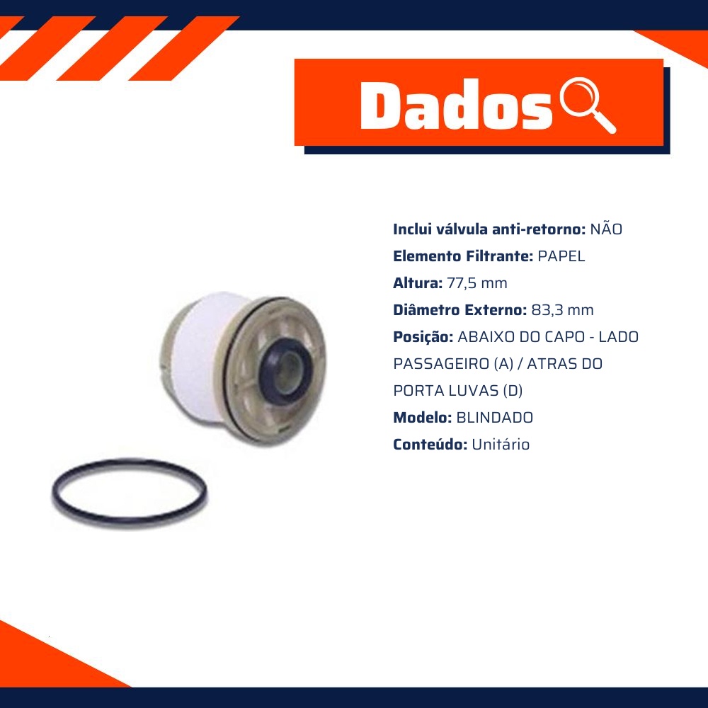 Filtro de Combustível - Tecfil - PC949