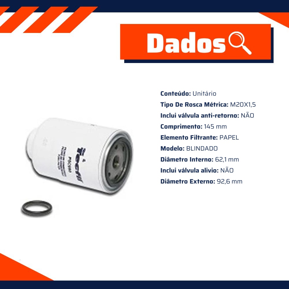 Filtro de Combustível - Tecfil - PSC990