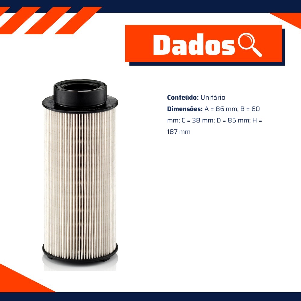 Filtro de Combustível - Mann-Filter - PU941x