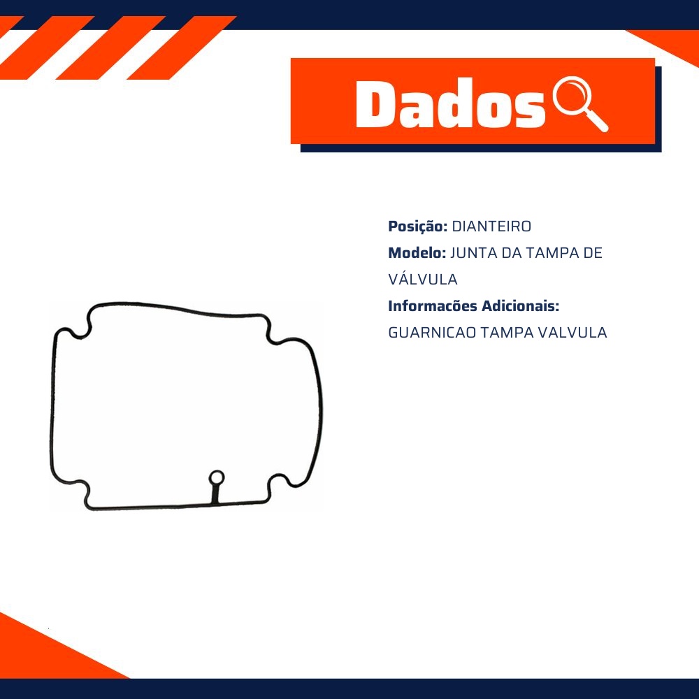 Junta da Tampa de Válvulas para Honda CG 160 - Vedamotors - VE05016001045