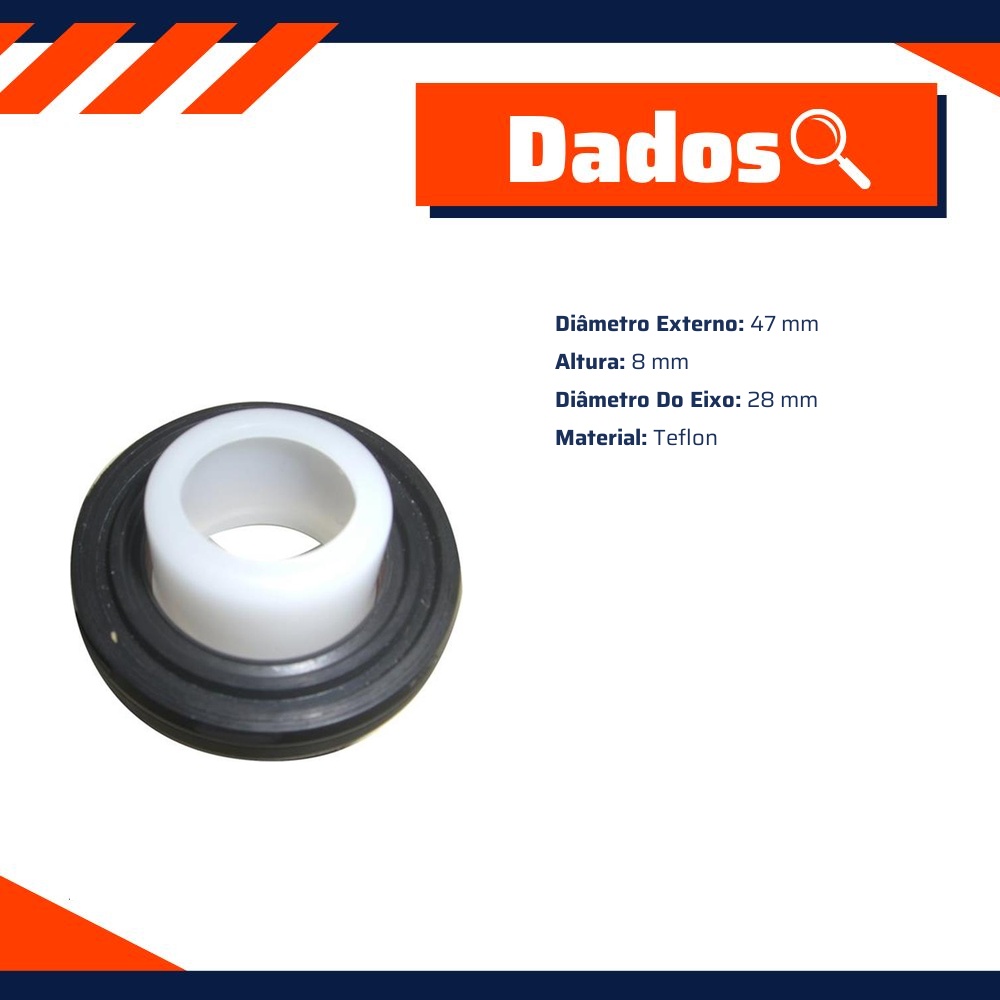 Retentor do Comando 28 x 47 x 8 mm - Corteco - 7595T