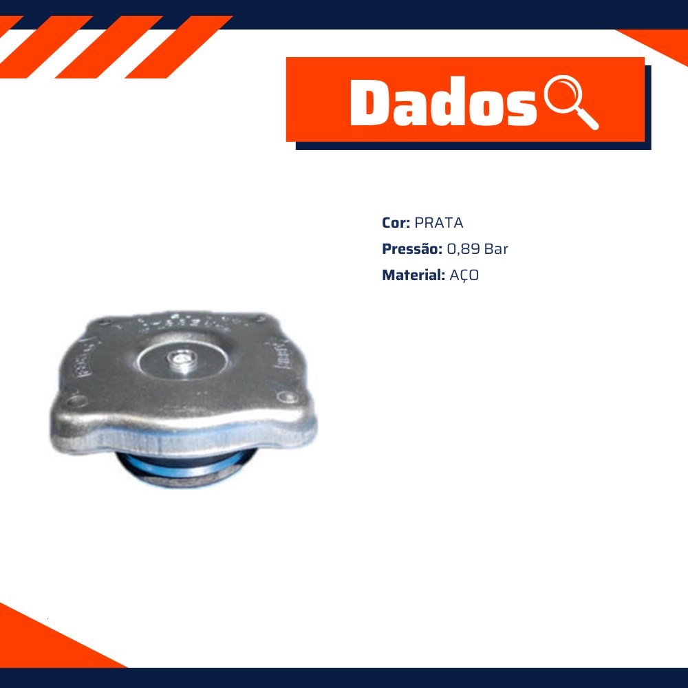 Tampa do Radiador para Fiat 147 - Florio - 23012