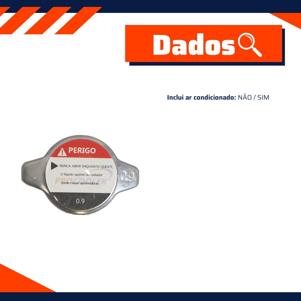 Tampa do Radiador - Procooler - PC106132