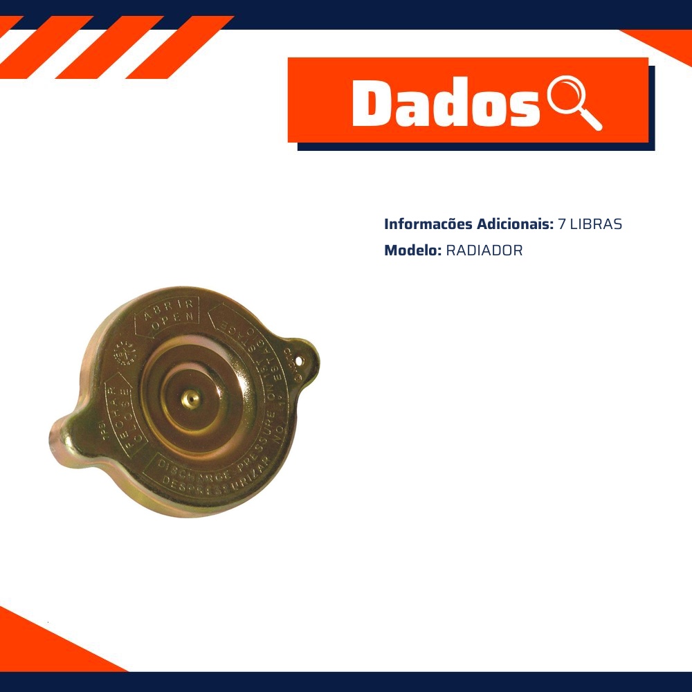Tampa do Radiador - TanClick - TC-7006