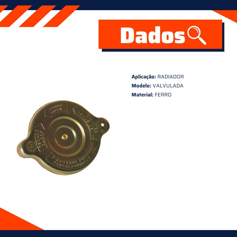 Tampa do Radiador - TanClick - TC-7018-F