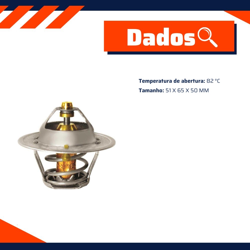 Válvula Termostática para Chevrolet D-10 e Jeep Wrangler - Valclei - 2218.82