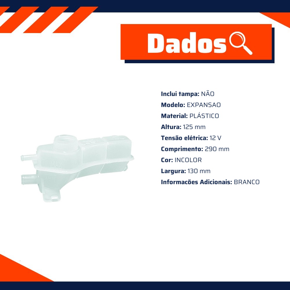 Reservatório de Expansão do Radiador para Ford Ka - Gonel - G-1107