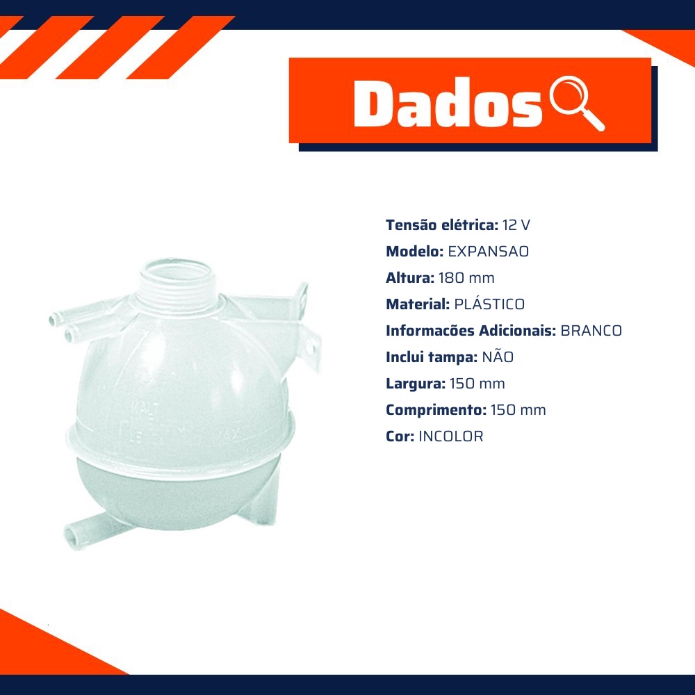 Reservatório de Expansão do Radiador para Chevrolet Monza Hatch - Gonel - G-1202