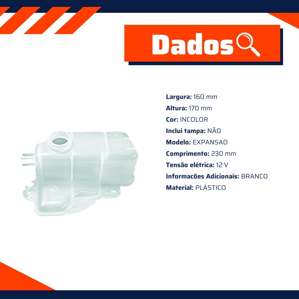 Reservatório de Expansão do Radiador - Gonel - G-1302