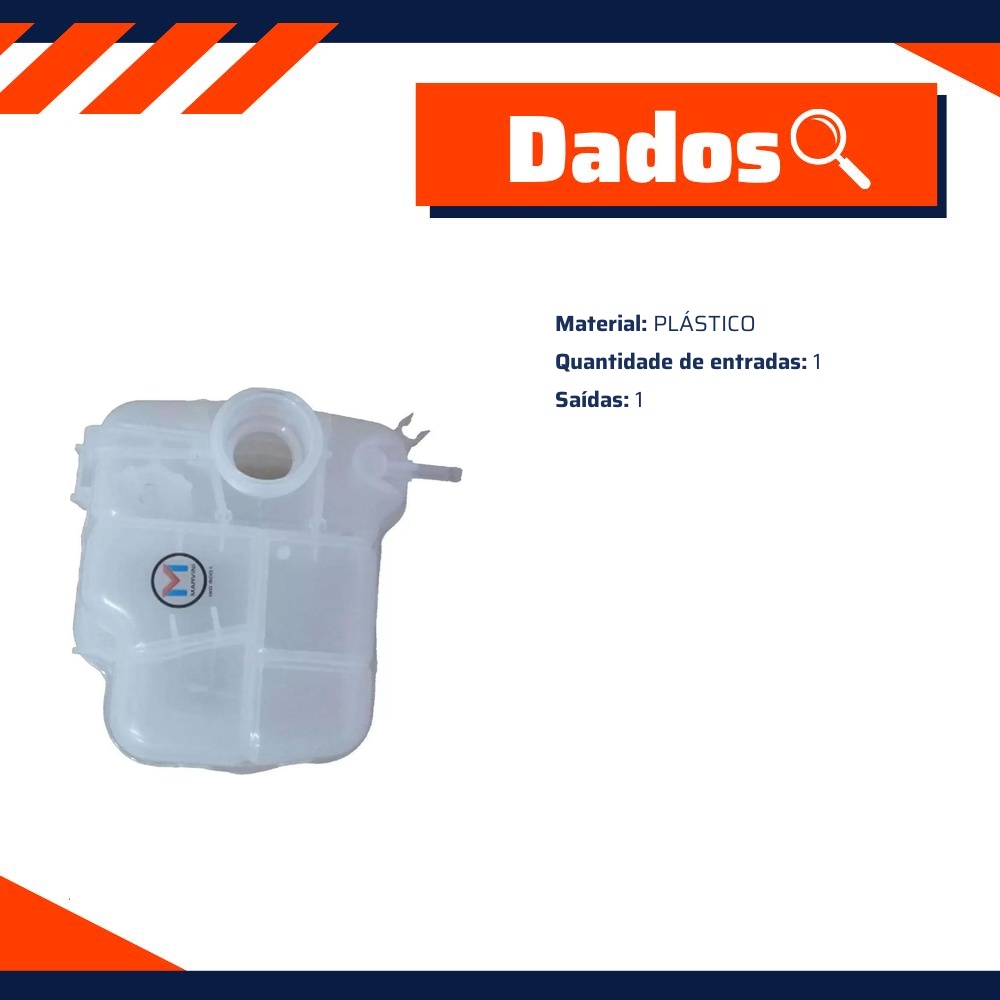 Reservatório de Expansão do Motor para Chevrolet Cruze e Cruze Sport6 - Marvini - M-756