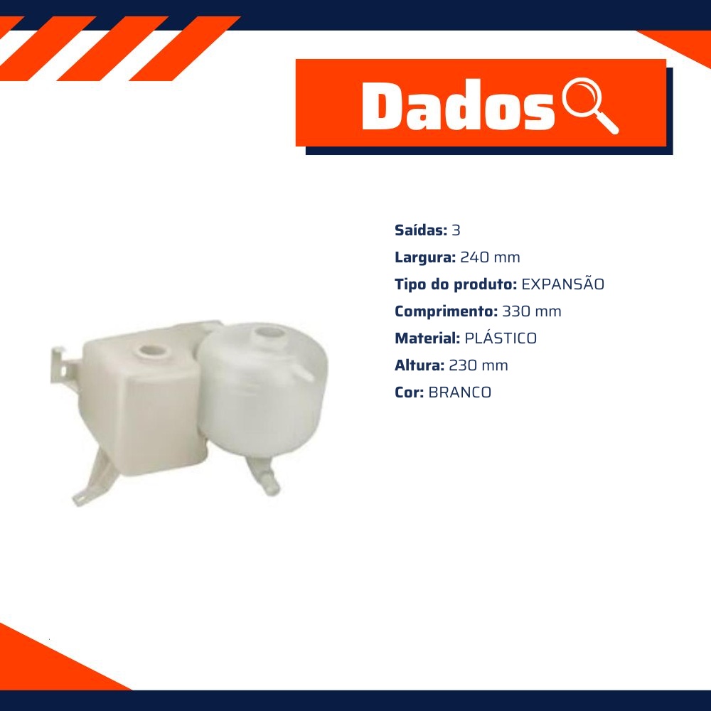 Reservatório de Expansão do Radiador para Ford Ranger - Gonel - G-1127