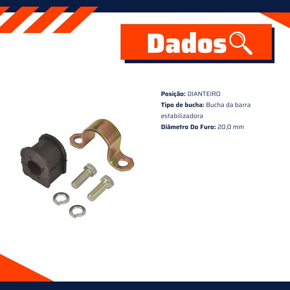 Kit da Barra Estabilizadora Dianteira para Ford Mondeo - Kit & Cia - 20226
