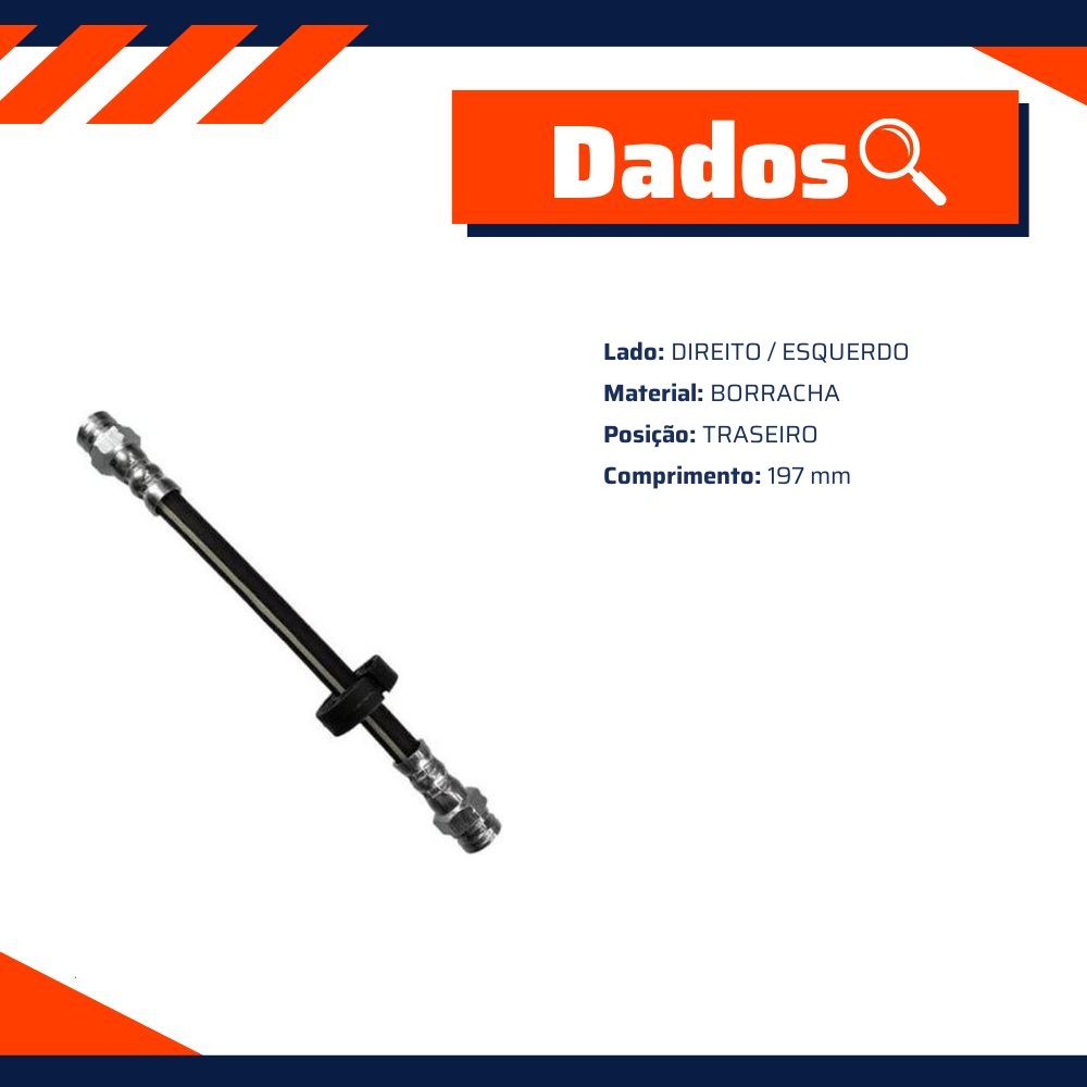 Mangueira Flexível de Freio Traseiro para Fiat Punto - Norflex - 2115