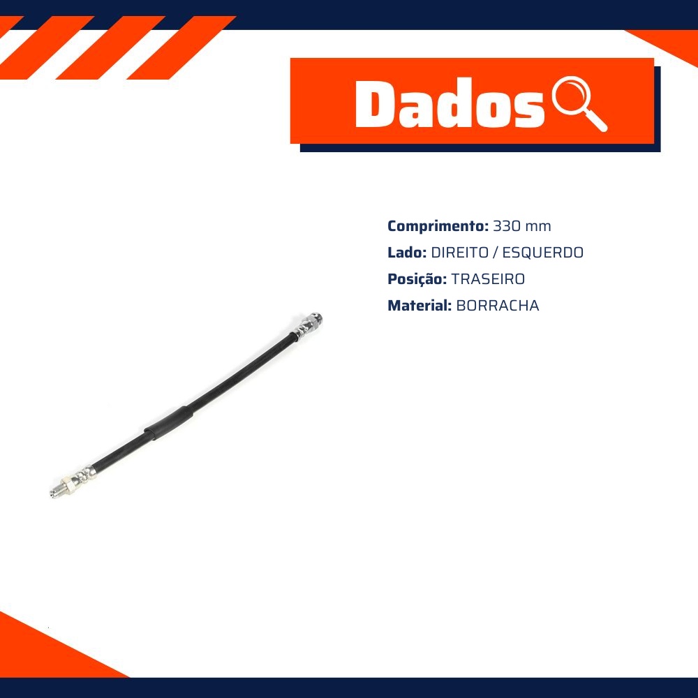 Mangueira Flexível de Freio Traseiro para Fiat Doblo - Norflex - 2123