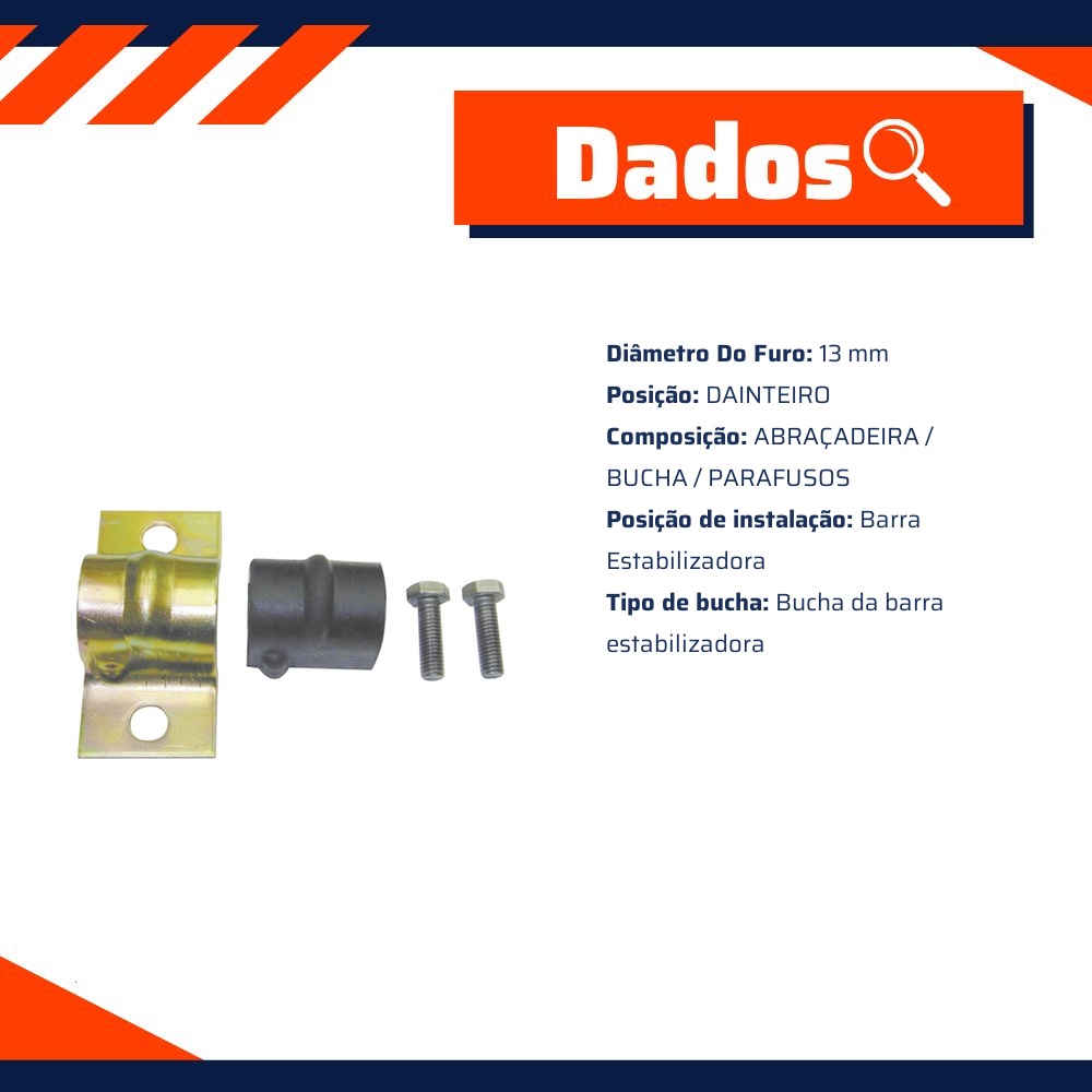 Kit da Barra Estabilizadora para Chevrolet Kadett e Monza - Kit & Cia - 30360