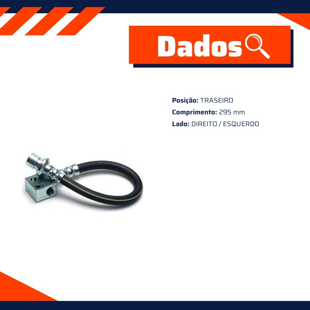 Mangueira Flexível de Freio Traseiro para Honda City e FIT - Norflex - 4212