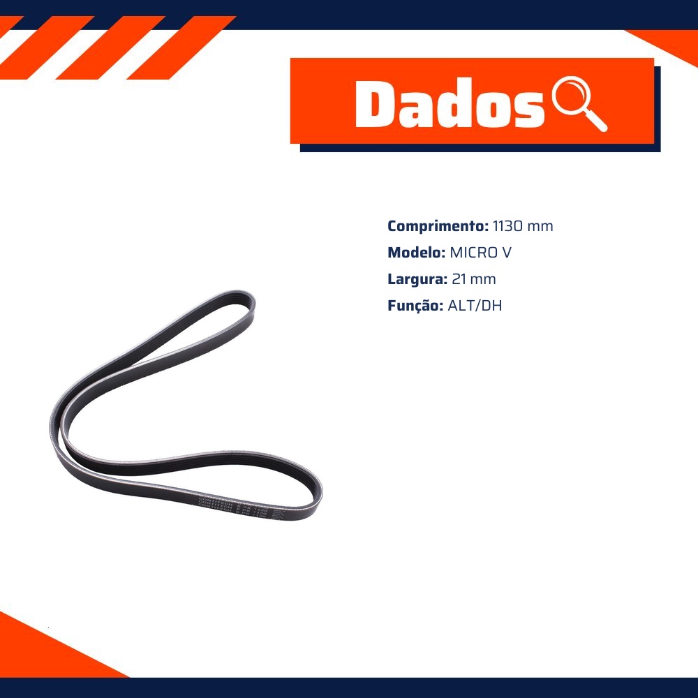 Correia Acessórios Micro V - Continental Contitech - 6PK1130