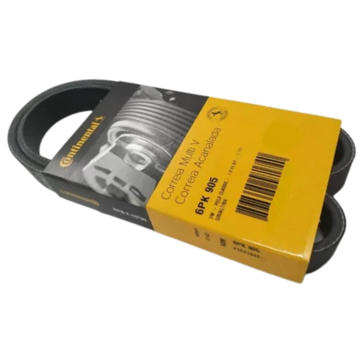 Correia de Acessórios Micro V 905 mm para Fiat Ducato e Volkswagen Polo Classic - Continental Contitech - 6PK905