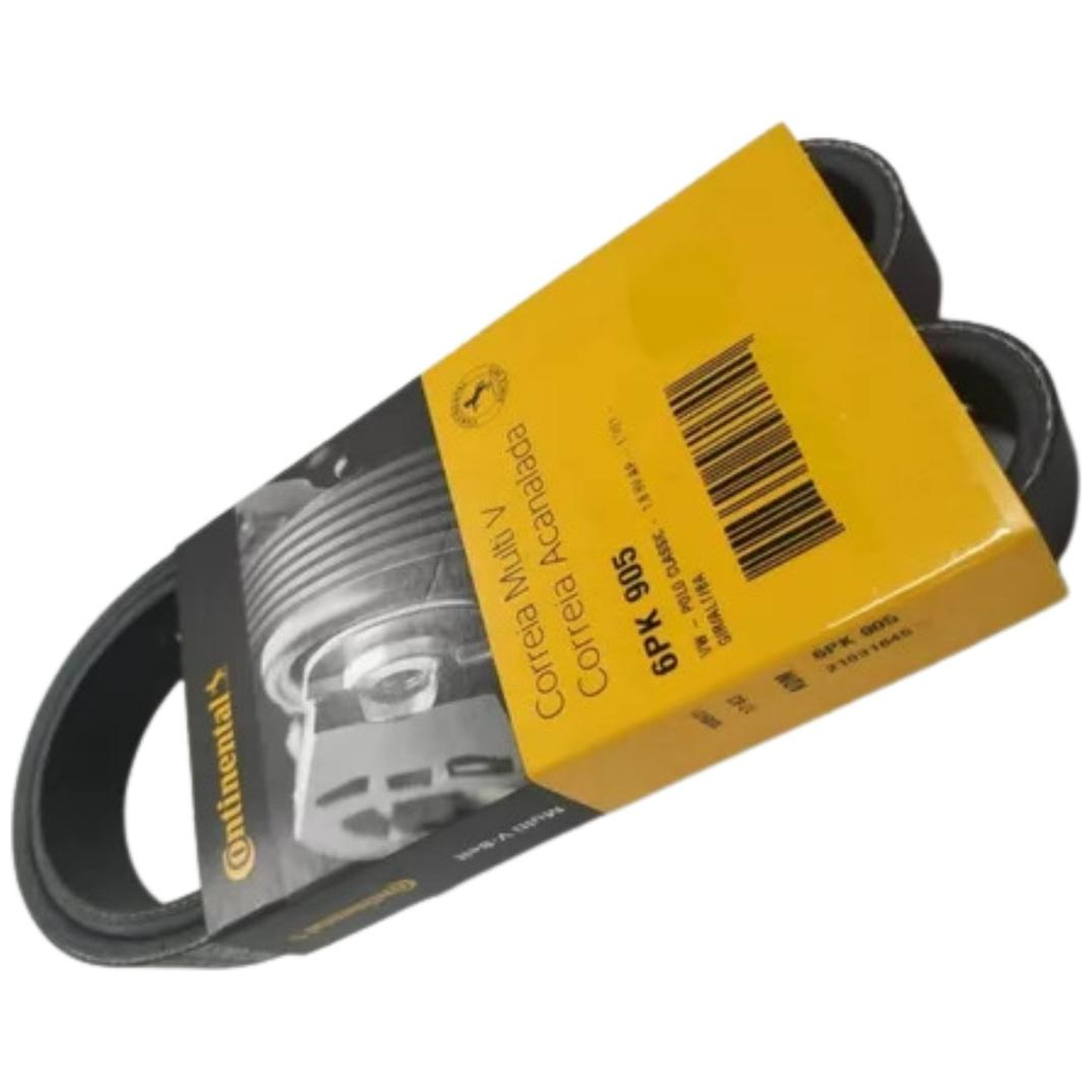Correia de Acessórios Micro V 905 mm para Fiat Ducato e Volkswagen Polo Classic - Continental Contitech - 6PK905