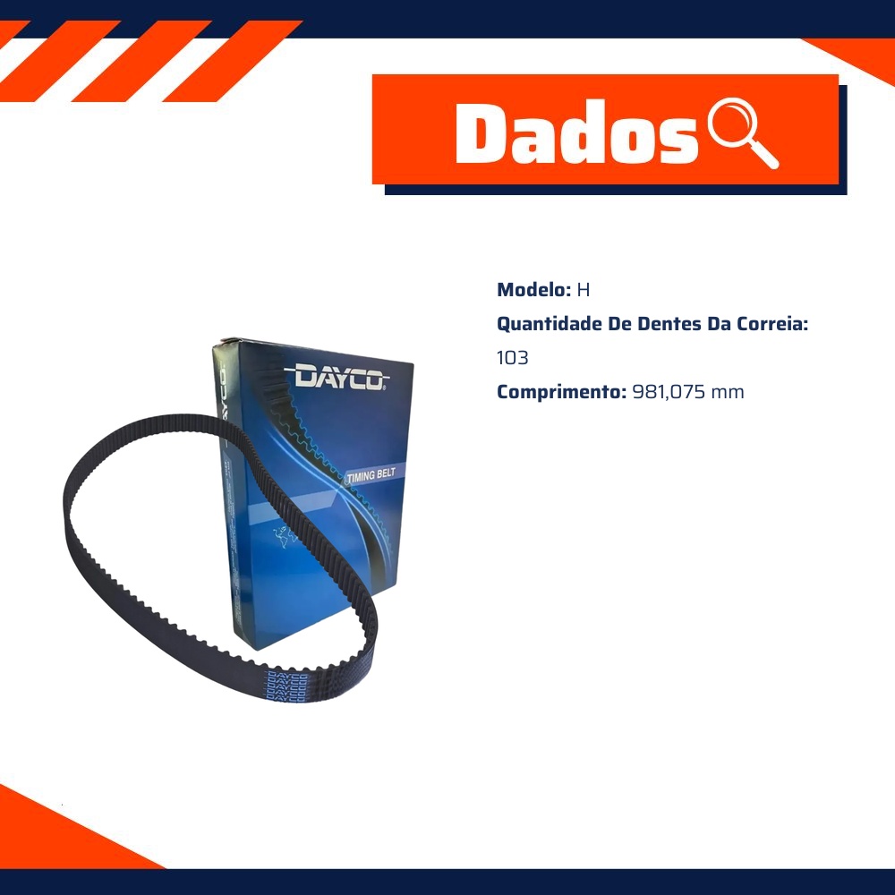 Correia Dentada Sincronizadora - Dayco - 103SP254H
