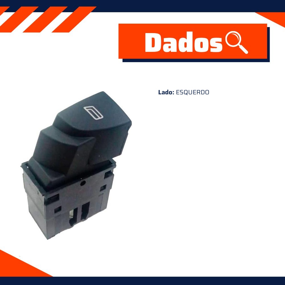 Interruptor Esquerdo do Vidro Elétrico para Fiat Ducato - Kostal - 10530177