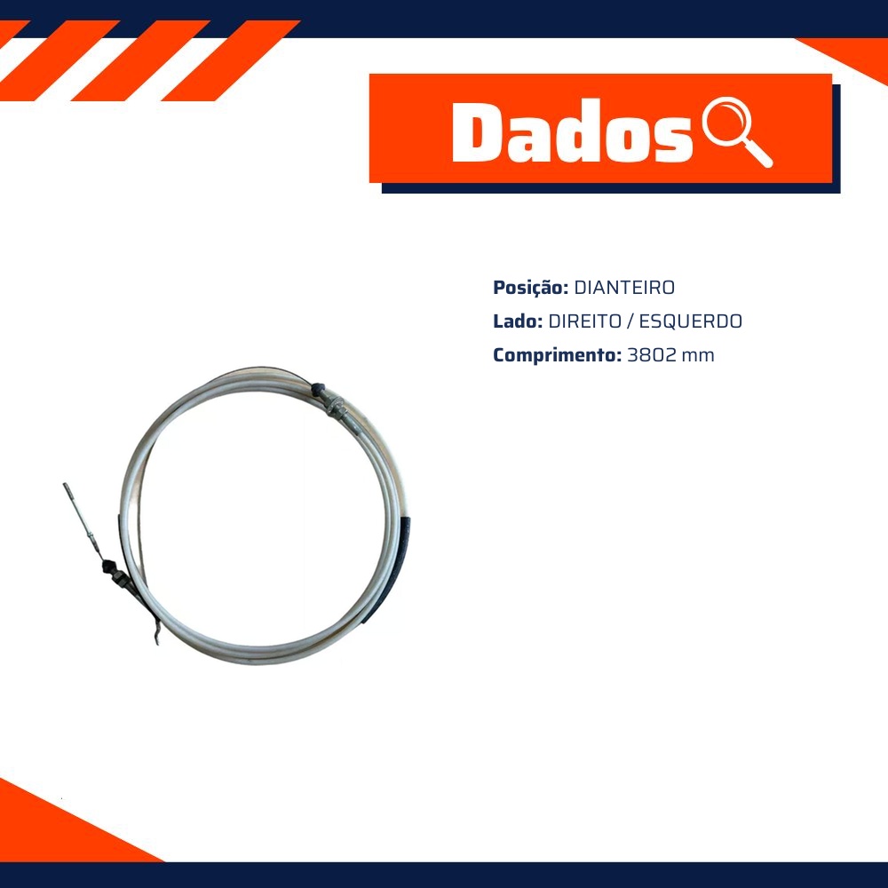 Cabo de Comando do Acelerador para Volkswagen Kombi - IKS - 1119