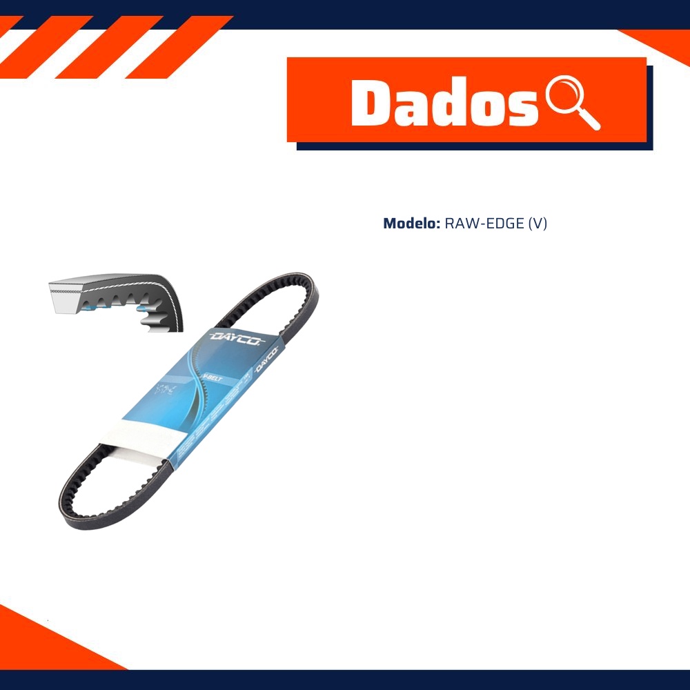 Correia de Acessórios Raw-Edge (V) para Ford Belina e Corcel - Dayco - 13A1020C