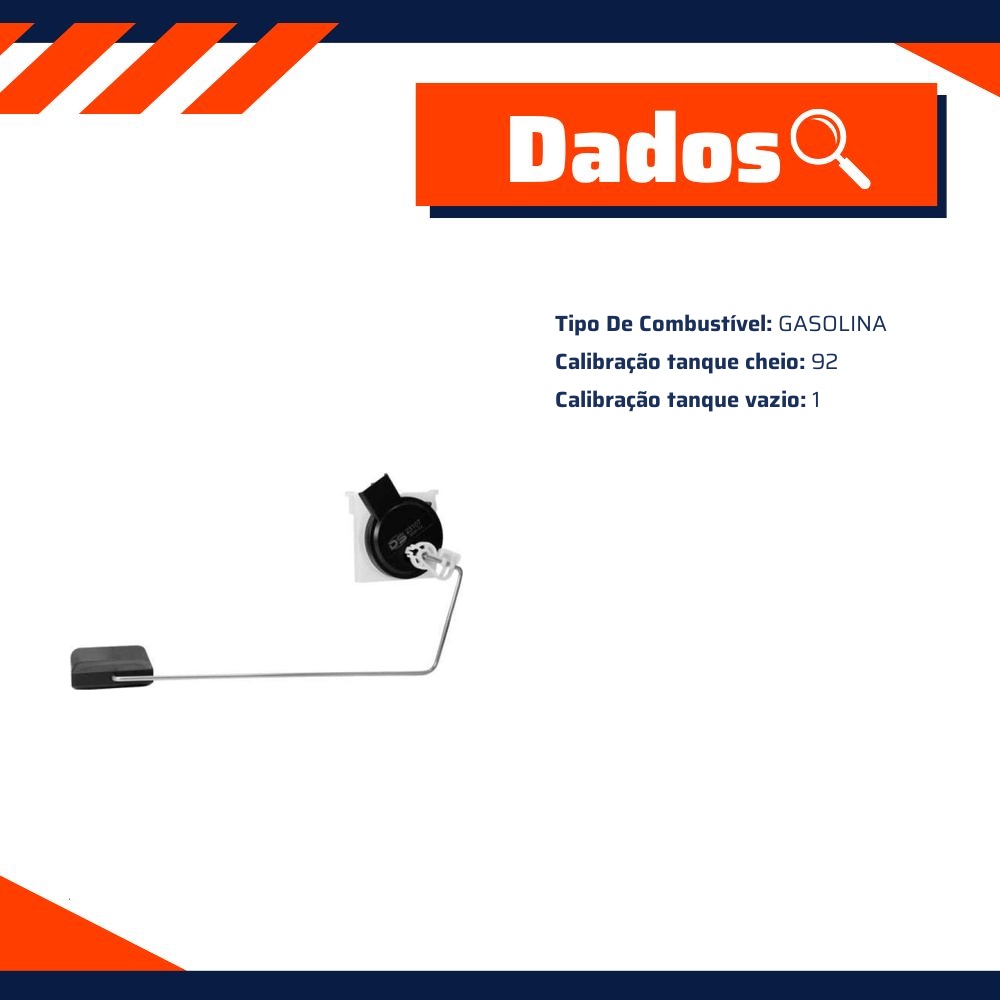 Sensor de Nível de Combustível Gasolina para Chevrolet S10 - DS - 23107