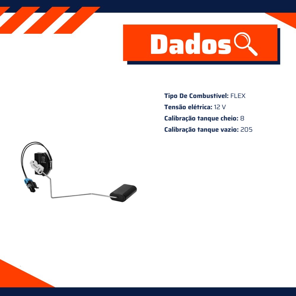 Sensor de Nível de Combustível Flex - DS - 23156