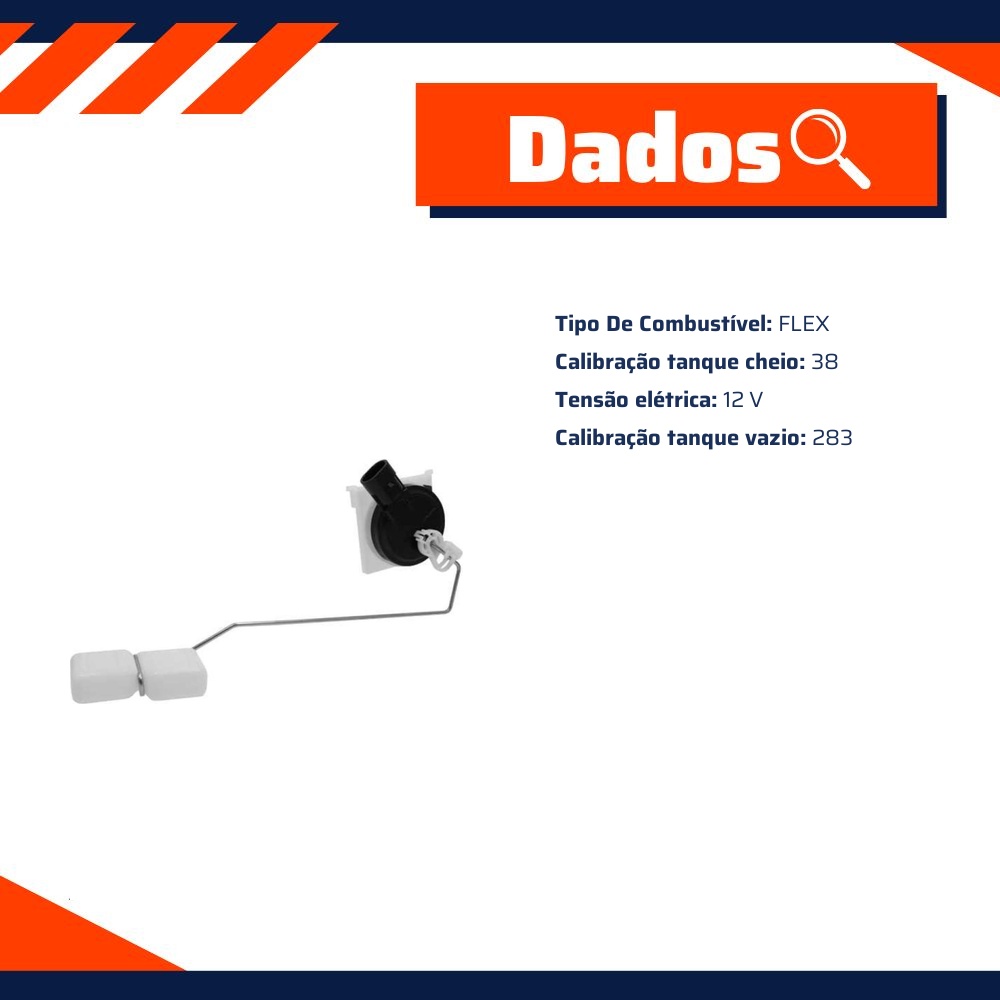 Sensor de Nível de Combustível Flex para Volkswagen FOX - DS - 2327