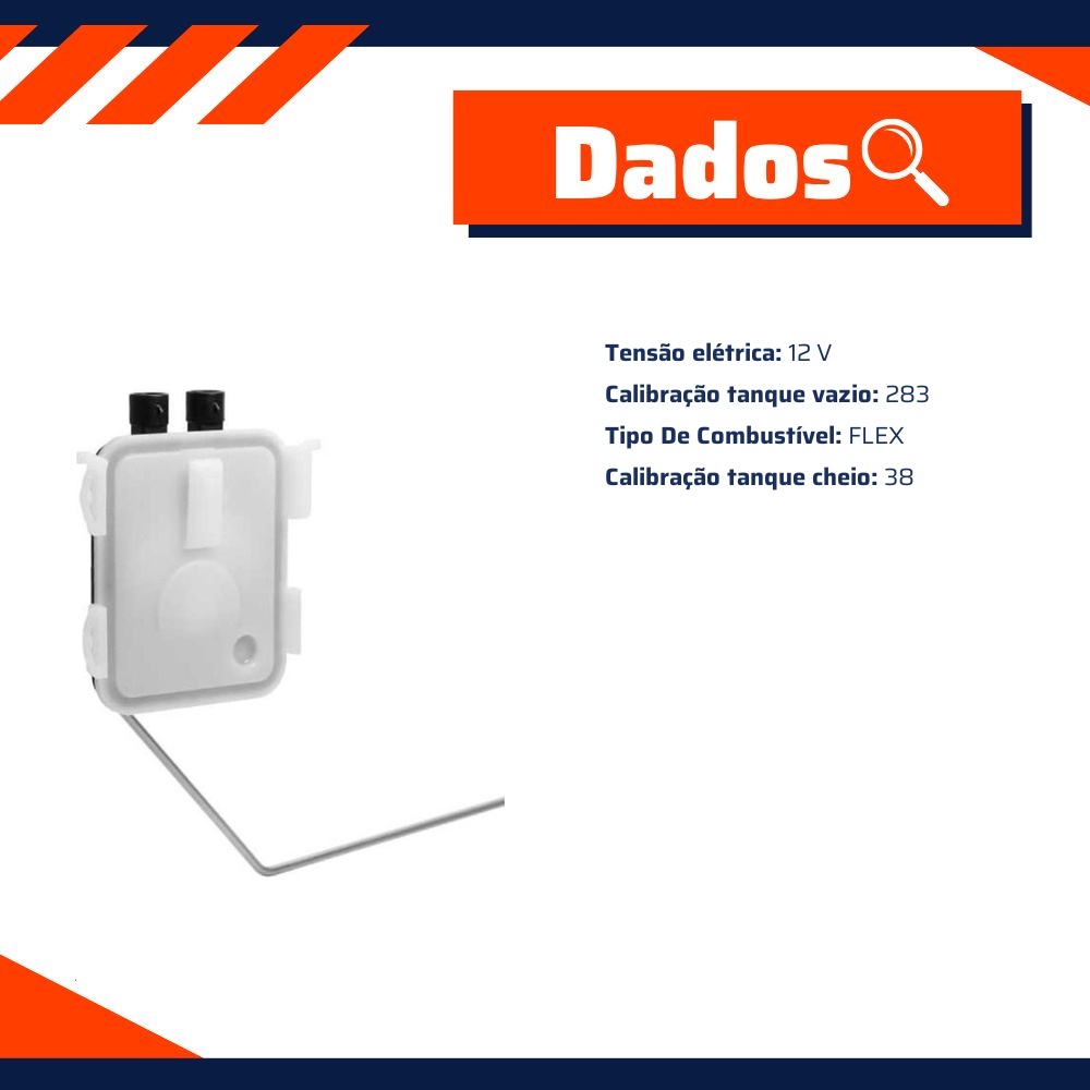Sensor de Nível de Combustível Flex para Volkswagen Kombi - DS - 2377
