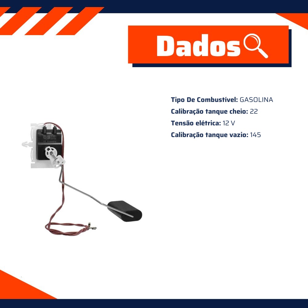 Sensor de Nível de Combustível Gasolina para Ford Courier - DS - 2381