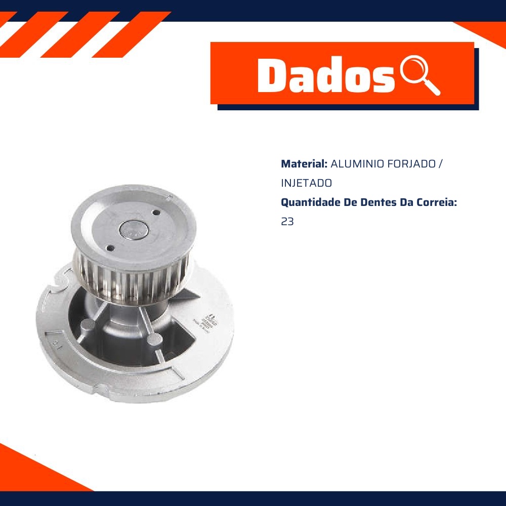 Bomba D'Água para Chevrolet Meriva e Fiat Stilo - Indisa - 252009
