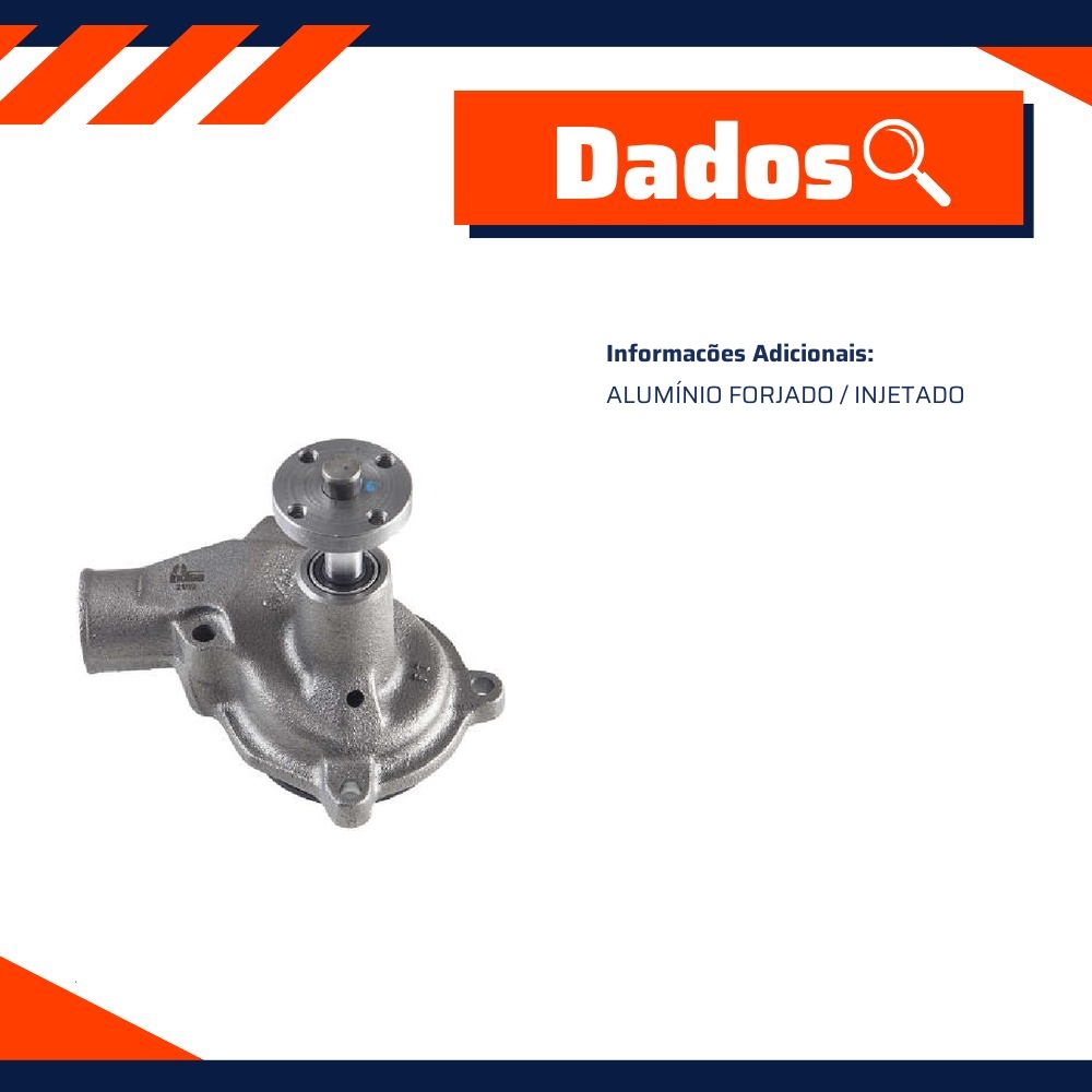 Bomba D'Água para Chevrolet Brasil e C-10 - Indisa - 254005