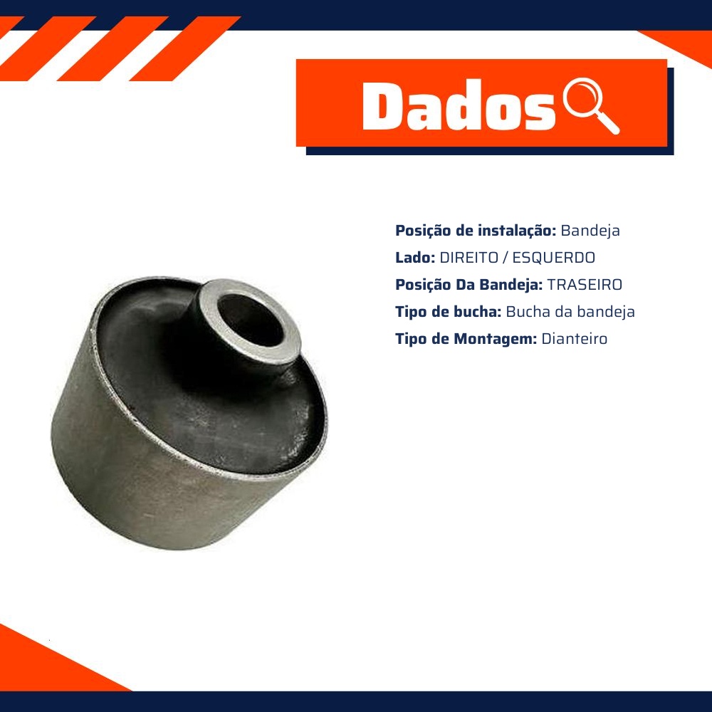 Bucha da Bandeja Dianteira Traseira para Ford Transit - Sampel - 2846