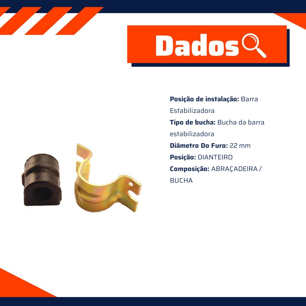 Kit da Barra Estabilizadora Dianteira para Chevrolet Zafira - Kit & Cia - 30062