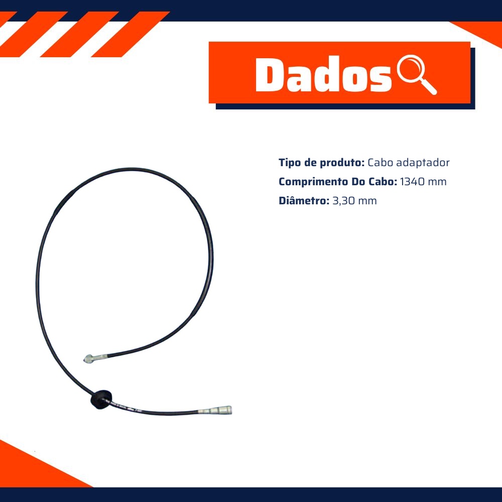 Cabo de Comando do Velocímetro para Chevrolet D-20 e D-40 - Fania - 30-150