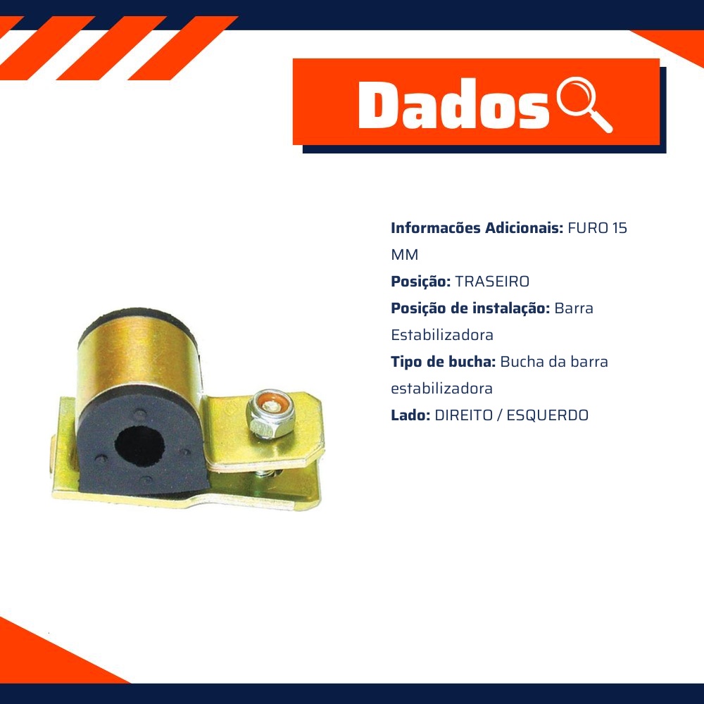 Kit da Barra Estabilizadora Traseira para Chevrolet Vectra - Kit & Cia - 30315